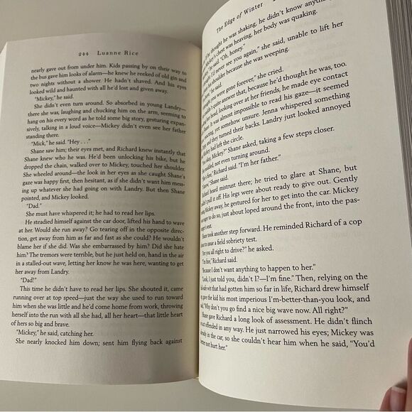 The Edge of Winter by Luanne Rice Hardcover Book - Picture 10 of 11